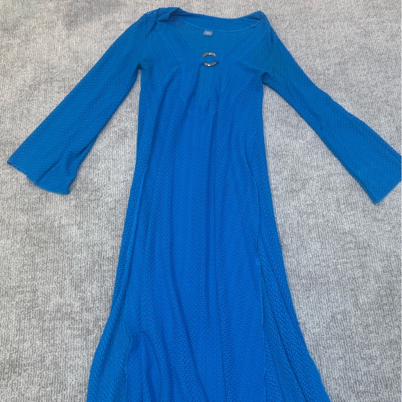 Monday Swimwear Blue Long Sleeve Dress - Picture 4 of 4